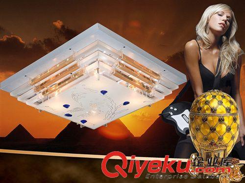 伙拼客廳燈LED吸頂燈長方形水晶燈時尚中式臥室餐廳燈具燈飾605原始圖片2