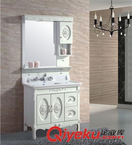 浴室柜廠(chǎng)家直銷(xiāo)鳳凰石純白不銹鋼浴柜
