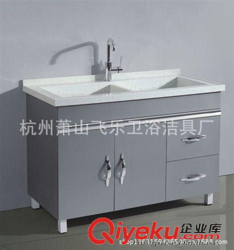 優(yōu)質(zhì)多功能不銹鋼洗衣柜，60陶瓷洗衣盆原始圖片2