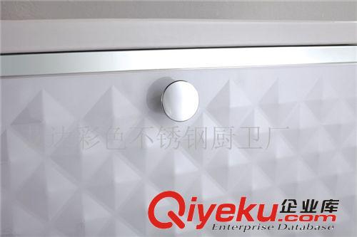 廠家直營新款玉石盆大理石臺(tái)面不銹鋼浴室柜帶LED鏡燈 燈冒 鏡柜原始圖片2
