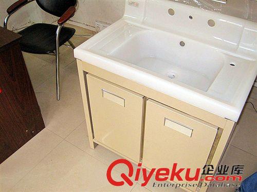 廠家直營新款玉石盆大理石臺面不銹鋼浴室柜帶LED鏡燈 燈冒 鏡柜原始圖片3