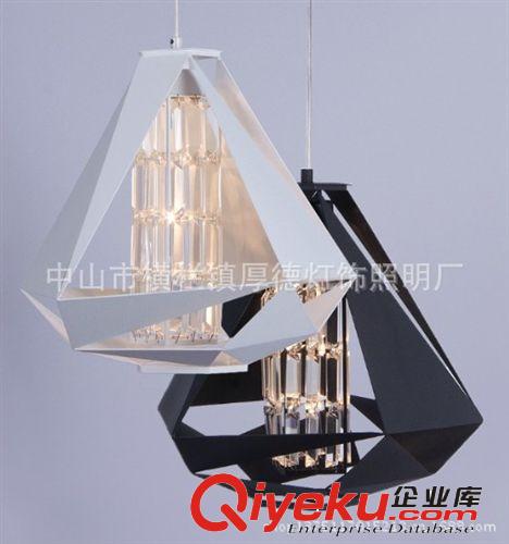 廠家生產 節能環保簡歐式吊燈 gd白色單頭水晶吊燈原始圖片2
