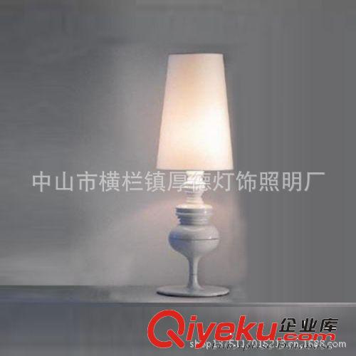 廠家批發(fā) 歐式布藝陶瓷燈 創(chuàng)意臥室床頭臺燈原始圖片2