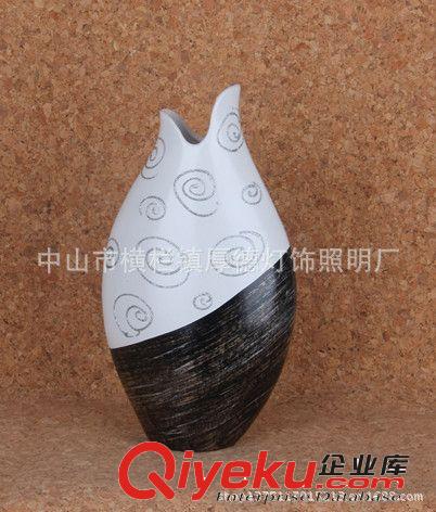 爆款 中山陶瓷廠家直銷 陶瓷花瓶 被白獨特設計簡潔時尚擺設花瓶原始圖片2