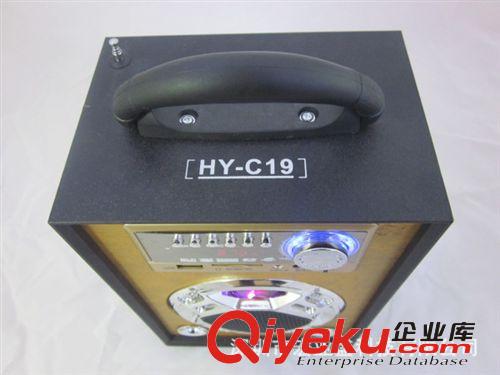 【廠家直銷】HY-C19 木質便攜音箱 多功能音響 可讀卡可接電腦原始圖片3