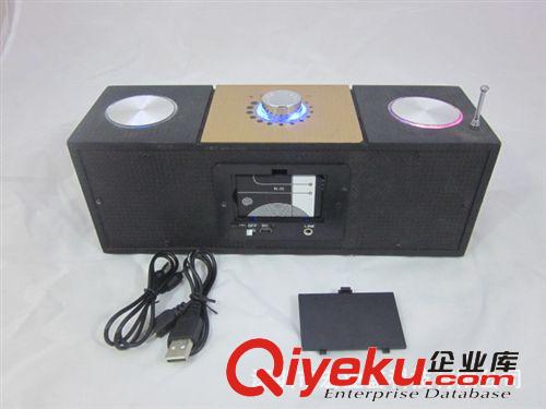 【廠家直銷】HY-103FM 木質(zhì)便攜音箱 多功能音響 可讀卡可接電腦原始圖片3