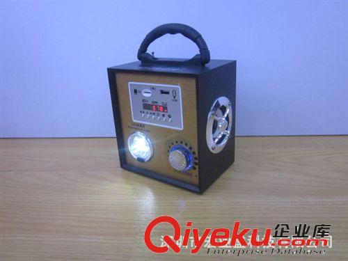 【廠家直銷】HY-104FM 木質便攜音箱 多功能音響 可讀卡可接電腦原始圖片2