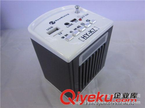 HY-k7    插卡音箱 可選電腦音箱 FM MP3外放 金屬 彩燈喇叭原始圖片2
