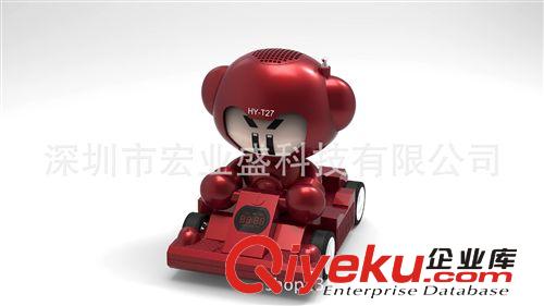 【廠家批發】新款跑跑卡丁車 插卡音箱 雙喇叭帶振膜 電腦音箱原始圖片3