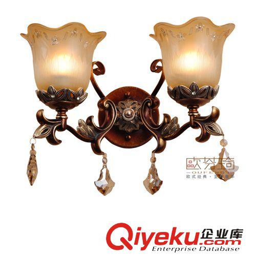 歐式雙頭壁燈 復(fù)古客廳臥室床頭鏡前燈 書(shū)房過(guò)道燈 新品上市原始圖片2