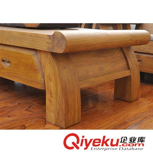 韓式老榆木茶桌實木茶幾 客廳時尚茶幾 榆木家具  桌子原始圖片2