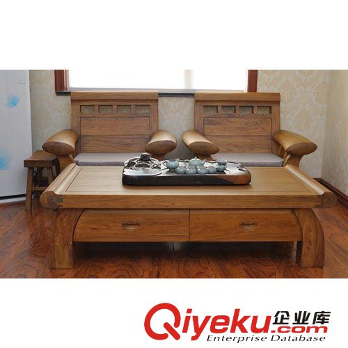 韓式老榆木茶桌實木茶幾 客廳時尚茶幾 榆木家具  桌子原始圖片3