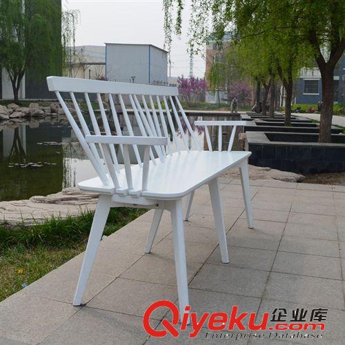 【出口產(chǎn)品】戶外花園休閑長椅 別墅庭院 公園 簡約實木雙人椅子原始圖片2