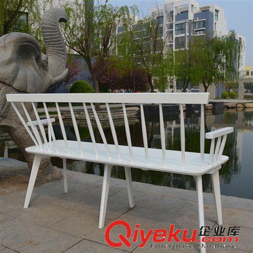 【出口產(chǎn)品】戶外花園休閑長椅 別墅庭院 公園 簡約實木雙人椅子原始圖片3