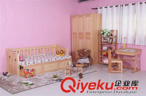 【廠家直銷】杰瑞兒童小學(xué)習(xí)桌實(shí)木松木簡約兒童房書桌子原始圖片2