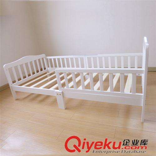【進(jìn)口新西蘭松木】廠家直銷 白色 帶護(hù)欄 環(huán)保 zp 實(shí)木兒童床原始圖片2