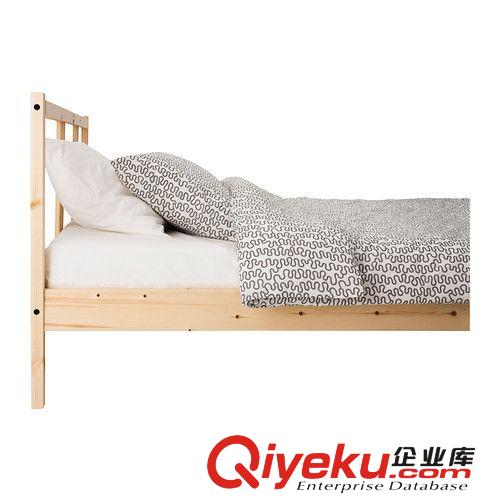宜家家居費奧現代簡約床架實木松木雙人床1.5米原始圖片2