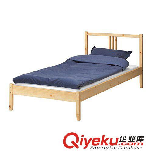 宜家家居費奧實木松木床架 雙人床0.9米現代簡約