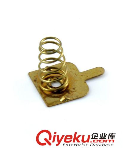 定做 各種 電池片彈簧/五金電池片連極彈簧/導(dǎo)電電池彈簧QL316原始圖片2