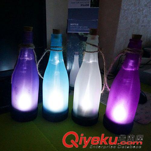 LED太陽能燈 許愿瓶 發光 漂流瓶 夜光 掛燈 小夜燈 節能創意壁燈原始圖片2