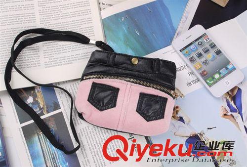 創(chuàng)意韓國(guó)時(shí)尚迷你裙零錢包/袋 可裝Iphone4手機(jī)原始圖片2