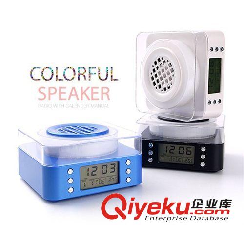 便攜式炫彩插卡音箱 u盤mp3播放器低音炮小音響帶收音機原始圖片2