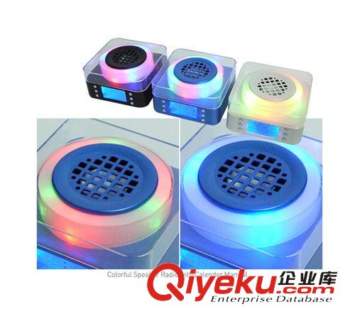 便攜式炫彩插卡音箱 u盤mp3播放器低音炮小音響帶收音機原始圖片3