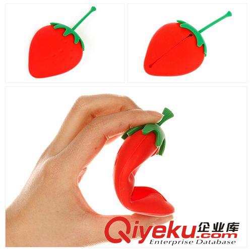 草莓軟硅膠魔法卡包情侶鑰匙包 多用硅膠零錢包 草莓款原始圖片3