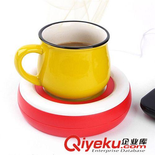 冬季創意保暖產品創意禮品USB保暖彩虹保溫碟杯墊電熱杯墊原始圖片2