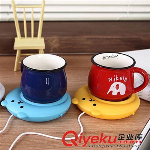 冬季創意保暖產品創意禮品USB保暖彩虹保溫碟杯墊電熱杯墊