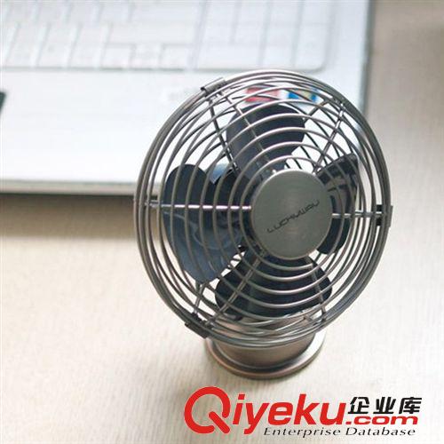 新款 USB仿古超靜音迷你金屬小電風(fēng)扇桌上風(fēng)扇 小辦公室學(xué)生風(fēng)扇原始圖片2