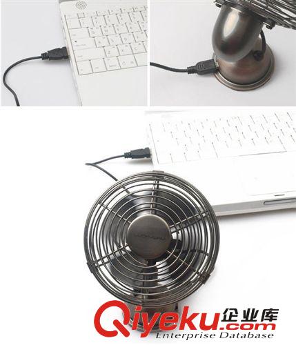 新款 USB仿古超靜音迷你金屬小電風(fēng)扇桌上風(fēng)扇 小辦公室學(xué)生風(fēng)扇原始圖片3
