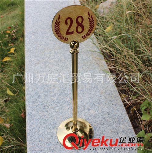 高檔鈦金臺號牌雙面桌號牌數(shù)字牌餐桌牌號碼牌叫號牌金屬臺牌原始圖片3