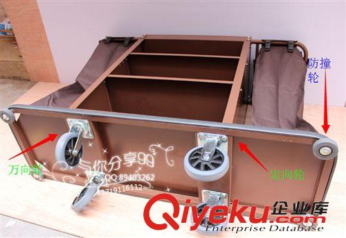 {zx1}款房口車 酒店客房清潔服務(wù)車 6寸超大靜音輪 雙重防碰撞設(shè)計(jì)原始圖片3