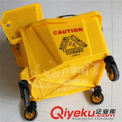 36L單桶榨水車拖把擠水車單桶榨水車墩布車加厚工程塑料B-040原始圖片3