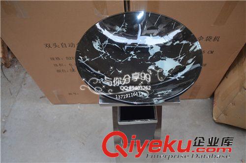 新概念S型垃圾桶 帶煙灰盅垃圾桶 座地煙灰桶  配玻璃黑白根盆原始圖片3
