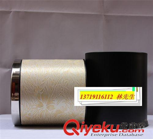 家用清潔垃圾桶 豪華雙層皮紋套垃圾桶 星級酒店客房專用垃圾桶原始圖片3