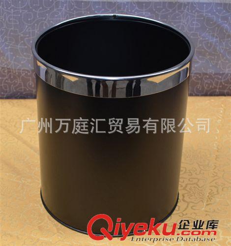 雙層圓形烤漆垃圾桶 酒店客房收納桶 8L果皮垃圾桶