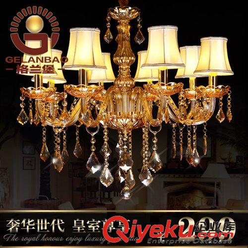 奢華金色歐式蠟燭水晶吊燈飾客廳燈餐廳吊燈臥室燈具廠家現(xiàn)貨直銷