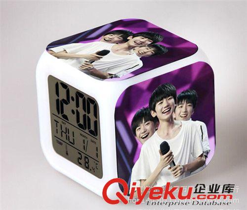 TFBOYS周邊創(chuàng)意七彩禮品小鬧鐘 多圖可選原始圖片2
