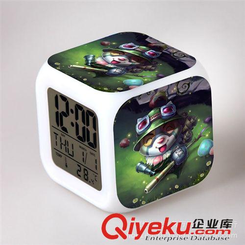 現貨供應動漫游戲周邊英雄聯盟LOL提莫LED電子禮品鬧鐘