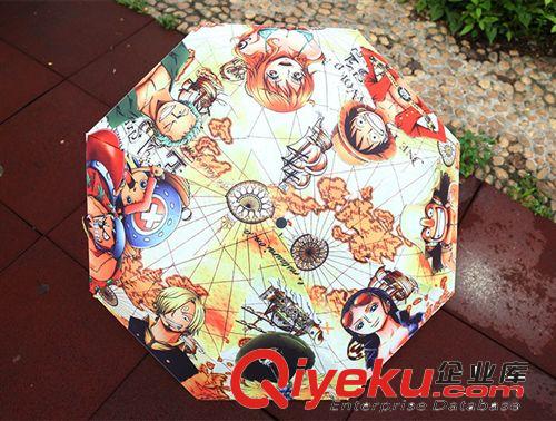 供應海賊王動漫周邊產品 外科醫生羅標志三折創意動漫傘
