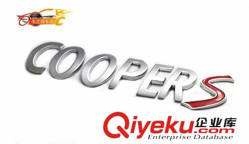 寶馬迷你coopers改裝車貼 金屬貼 Mini COOPERS后尾箱貼原始圖片2