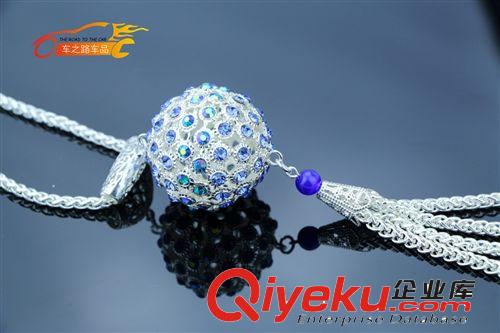 供應(yīng) 新款gd 新穎尚帶鉆大圓珠后視鏡掛飾 車用掛飾 汽車掛飾原始圖片3