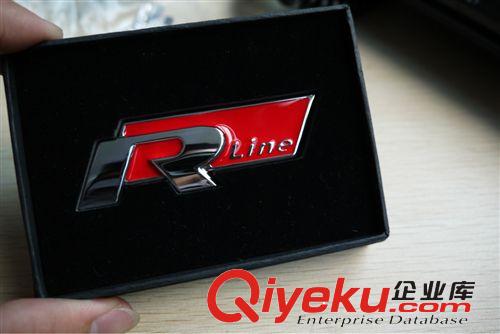 R標(biāo)金屬車標(biāo) 汽車個(gè)性車貼 大眾CC專用改裝R line 鏡面拋光 3M原始圖片2