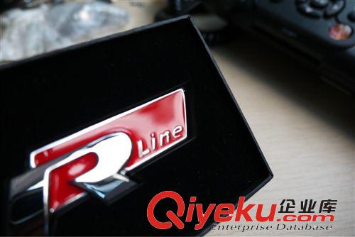 R標(biāo)金屬車標(biāo) 汽車個(gè)性車貼 大眾CC專用改裝R line 鏡面拋光 3M原始圖片3