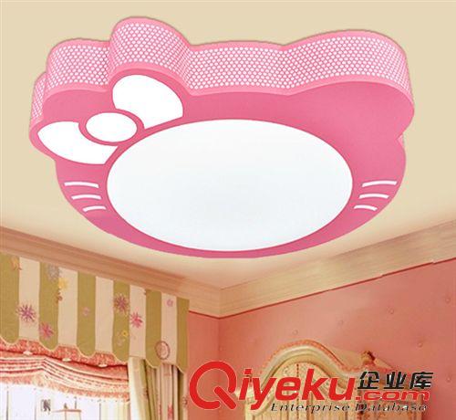 Kitty貓創意卡通燈led吸頂燈兒童房燈臥室燈具女孩房間燈飾原始圖片2