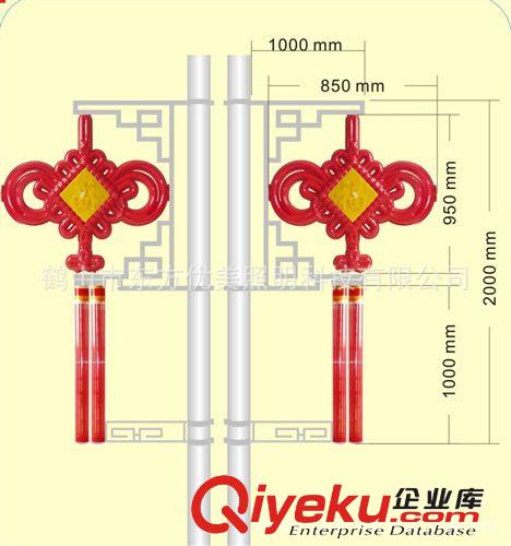 LED中國結(jié)福字單飄 字體可以更換 通體發(fā)紅黃光LED中國結(jié)廠家直銷原始圖片2