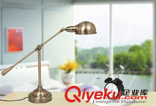 美式臥室床頭燈 書房辦公護(hù)眼燈具  客廳創(chuàng)意銅色臺燈  廠家批發(fā)原始圖片2