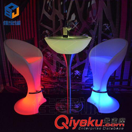 專業生產發光家具 led7彩遙控充電式 戶外發光吧凳LED furniture原始圖片2